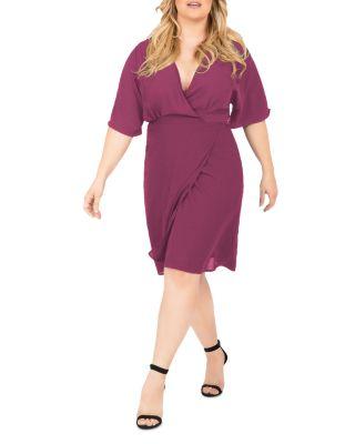 Plus Candice Floral Print Wrap Dress by STANDARDS&PRACTICES