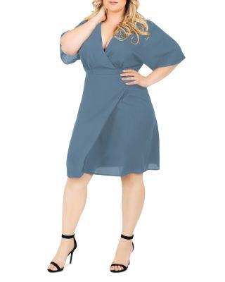 Plus Candice Floral Print Wrap Dress by STANDARDS&PRACTICES