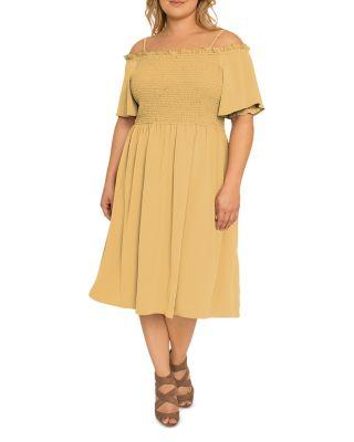 Smocked Midi Dress by STANDARDS&PRACTICES