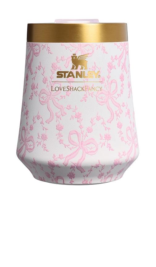 STANLEY x LoveShackFancy The Reserve Wine Tumbler Set Of 2 in Pink by STANLEY