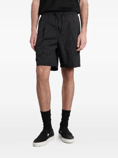 pinstripe-pattern drawstring shorts by STATE OF ORDER