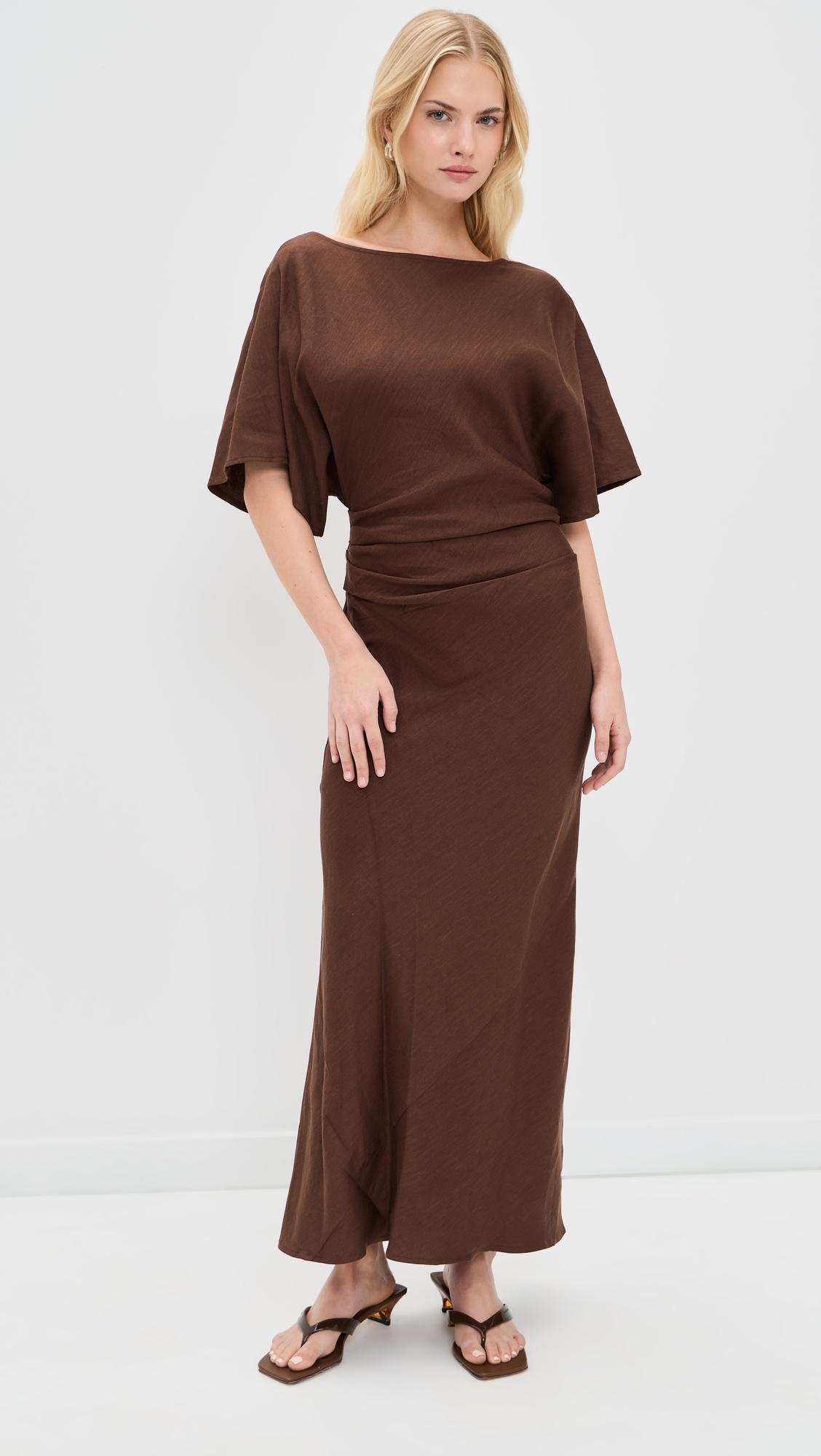 Amelie Linen Dress by STAUD