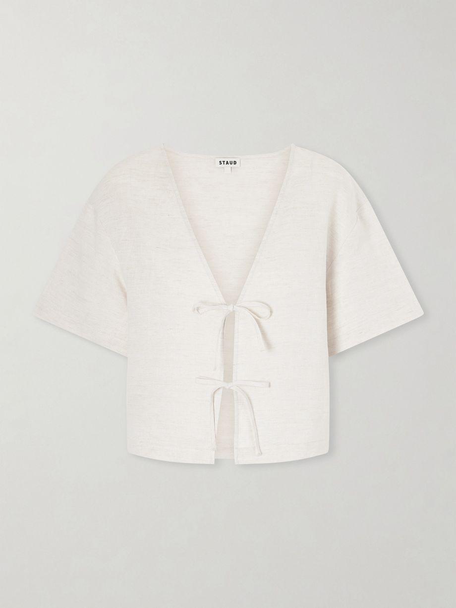 Ava linen blouse by STAUD