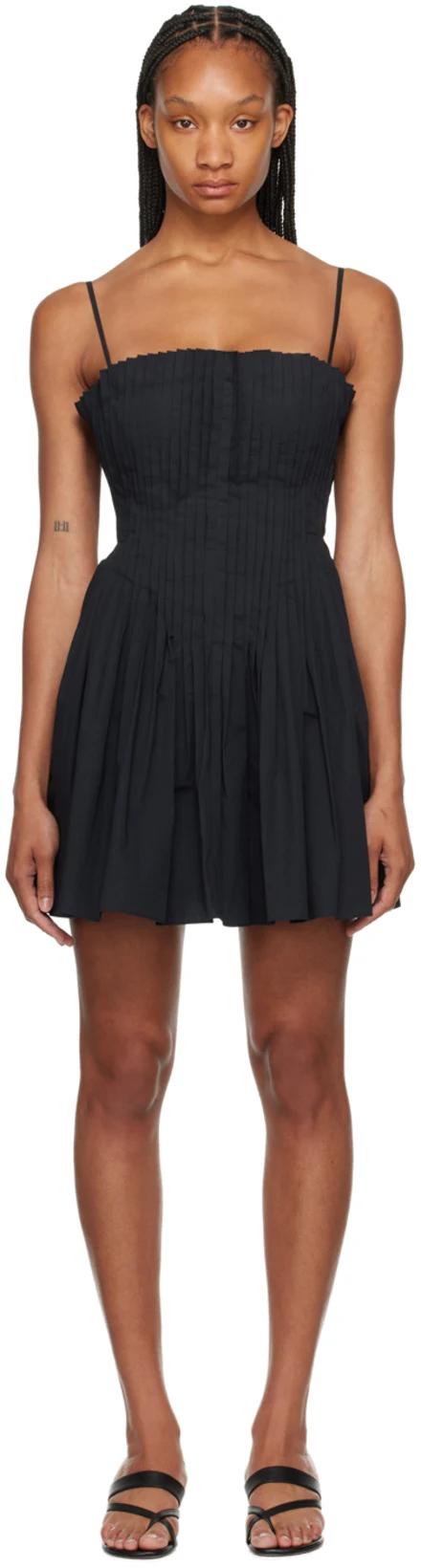 Black Bella Minidress by STAUD