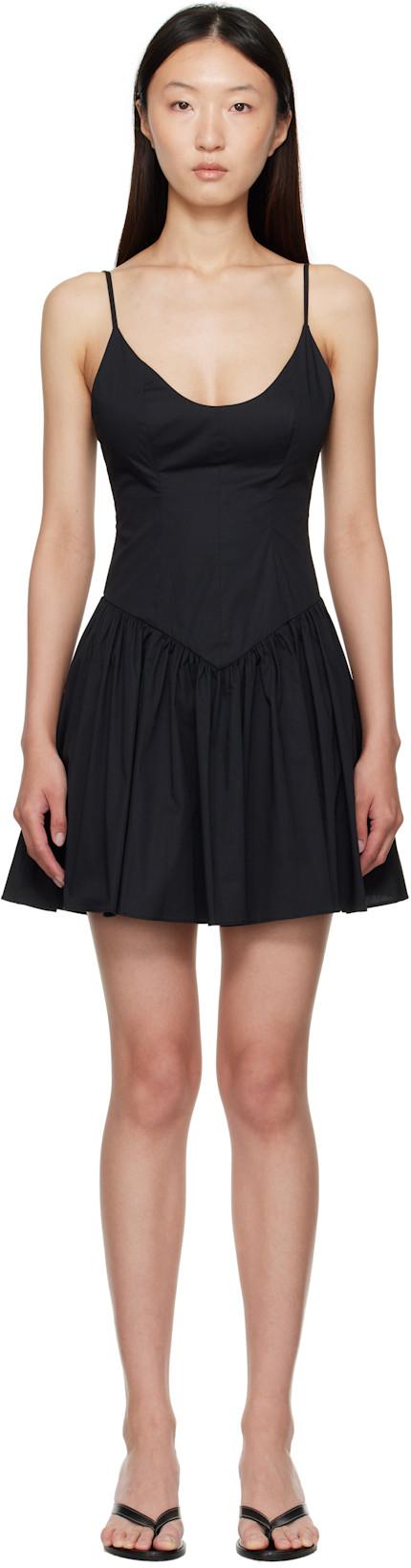 Black Dena Minidress by STAUD