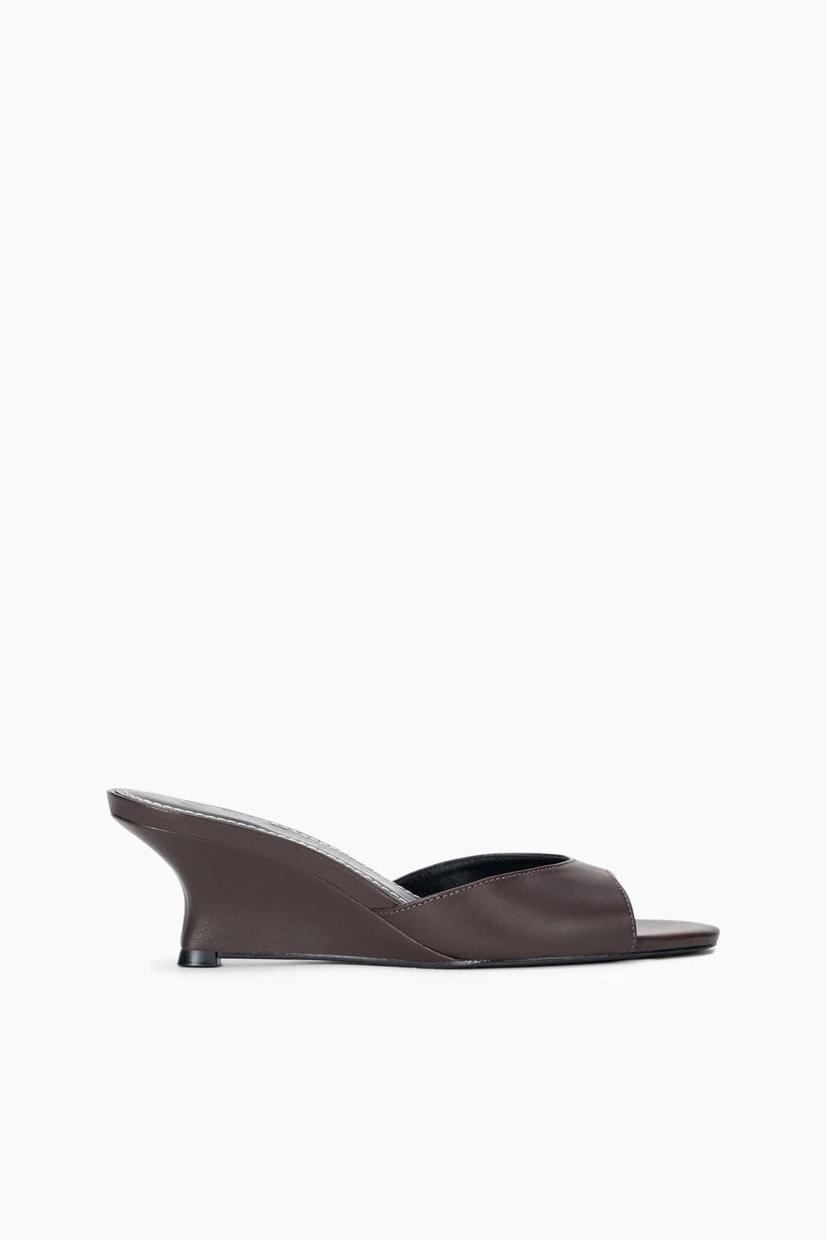 Brigitte Wedge in Espresso by STAUD