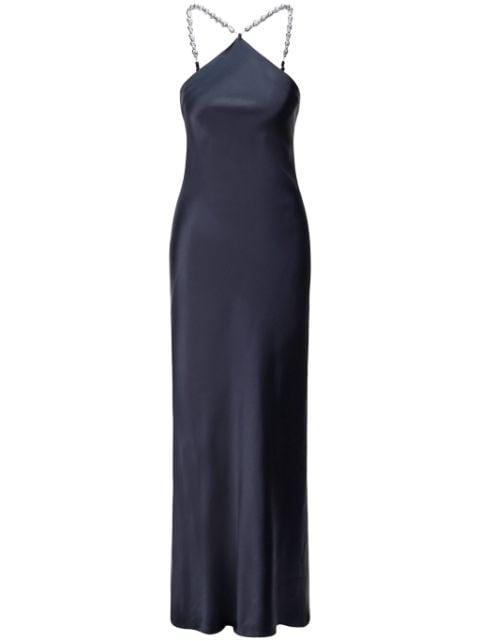 Cadence satin maxi dress by STAUD