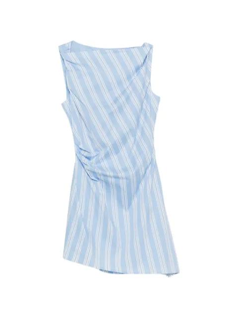 Callie striped asymmetric dress by STAUD