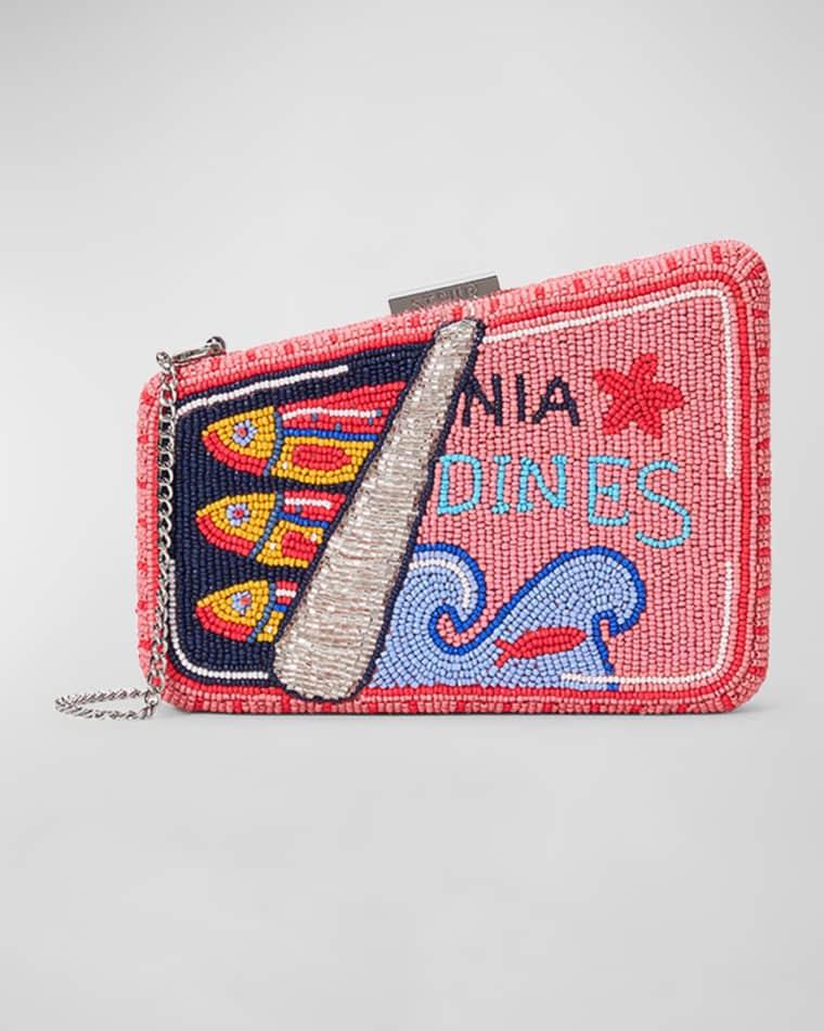 Carmella Sardine Beaded Clutch Bag by STAUD