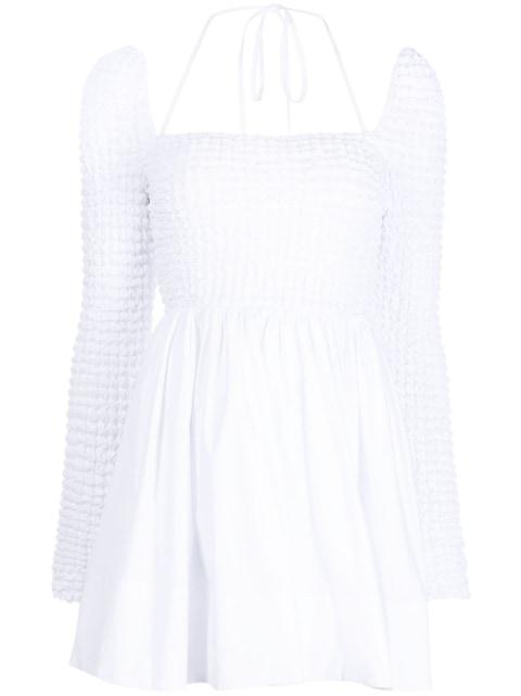 Cassidy smocked mini dress by STAUD
