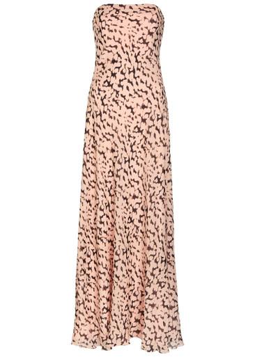 Cassie tortoise-print silk maxi dress by STAUD