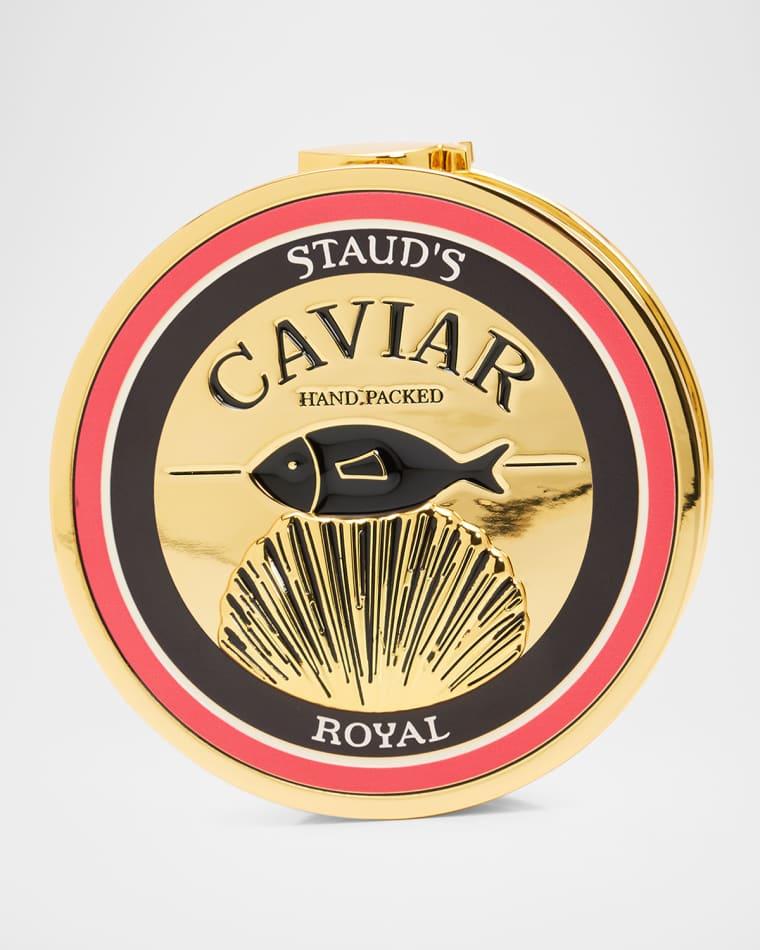 Caviar Tin Clutch Bag by STAUD