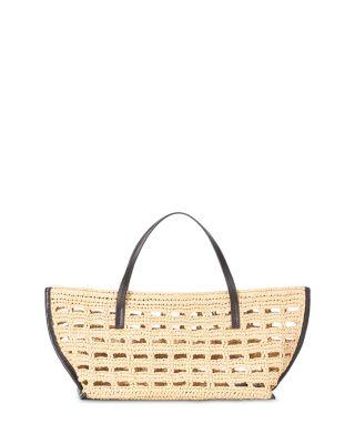 Christos Mini Raffia Tote Bag by STAUD