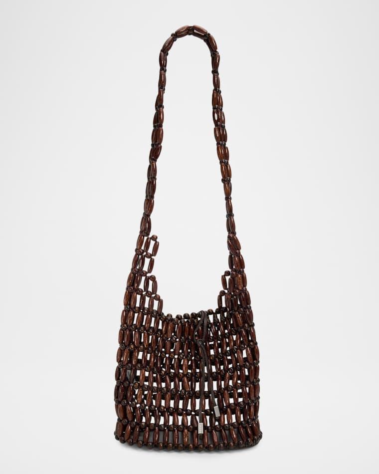 Coronado Wooden Bead Tote Bag by STAUD