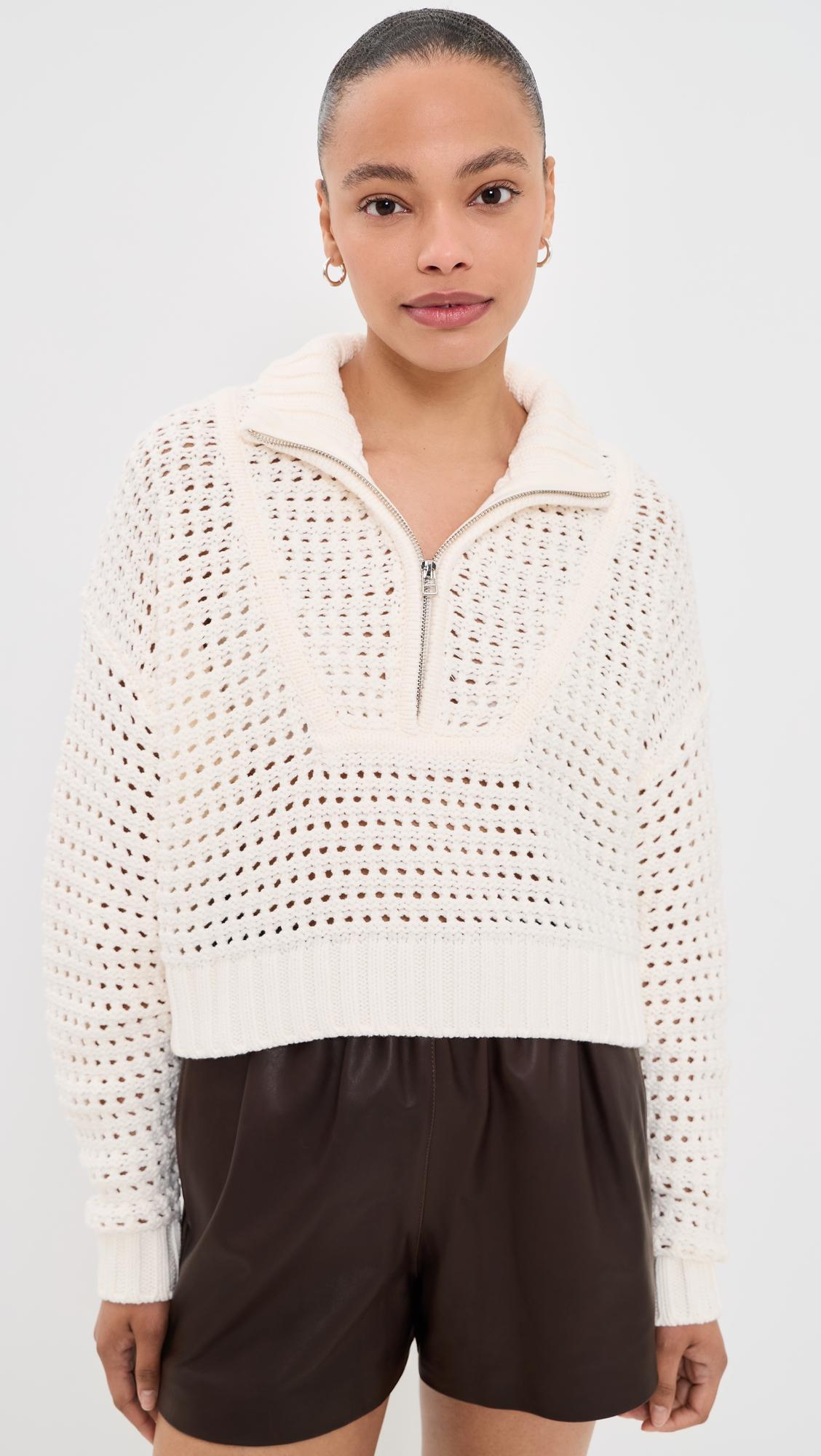 Cropped Hampton Sweater by STAUD