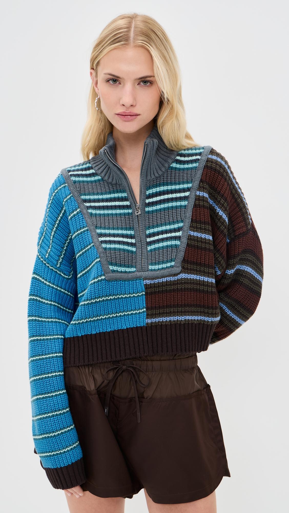 Cropped Hampton Sweater by STAUD