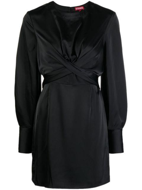 Crosshill satin mini dress by STAUD
