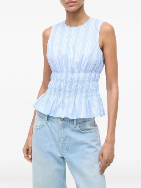Culver striped-pattern top by STAUD