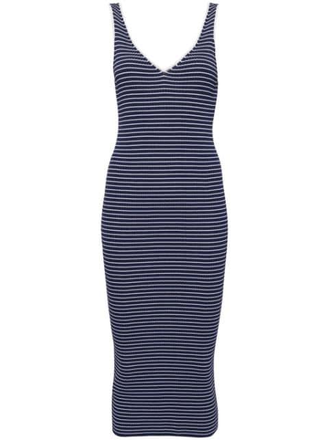 Dana striped ribbed dress by STAUD