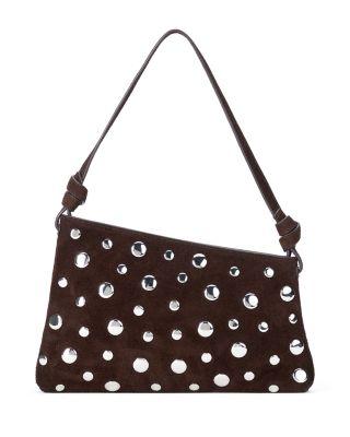 Dani Mini Studded Suede Shoulder Bag by STAUD