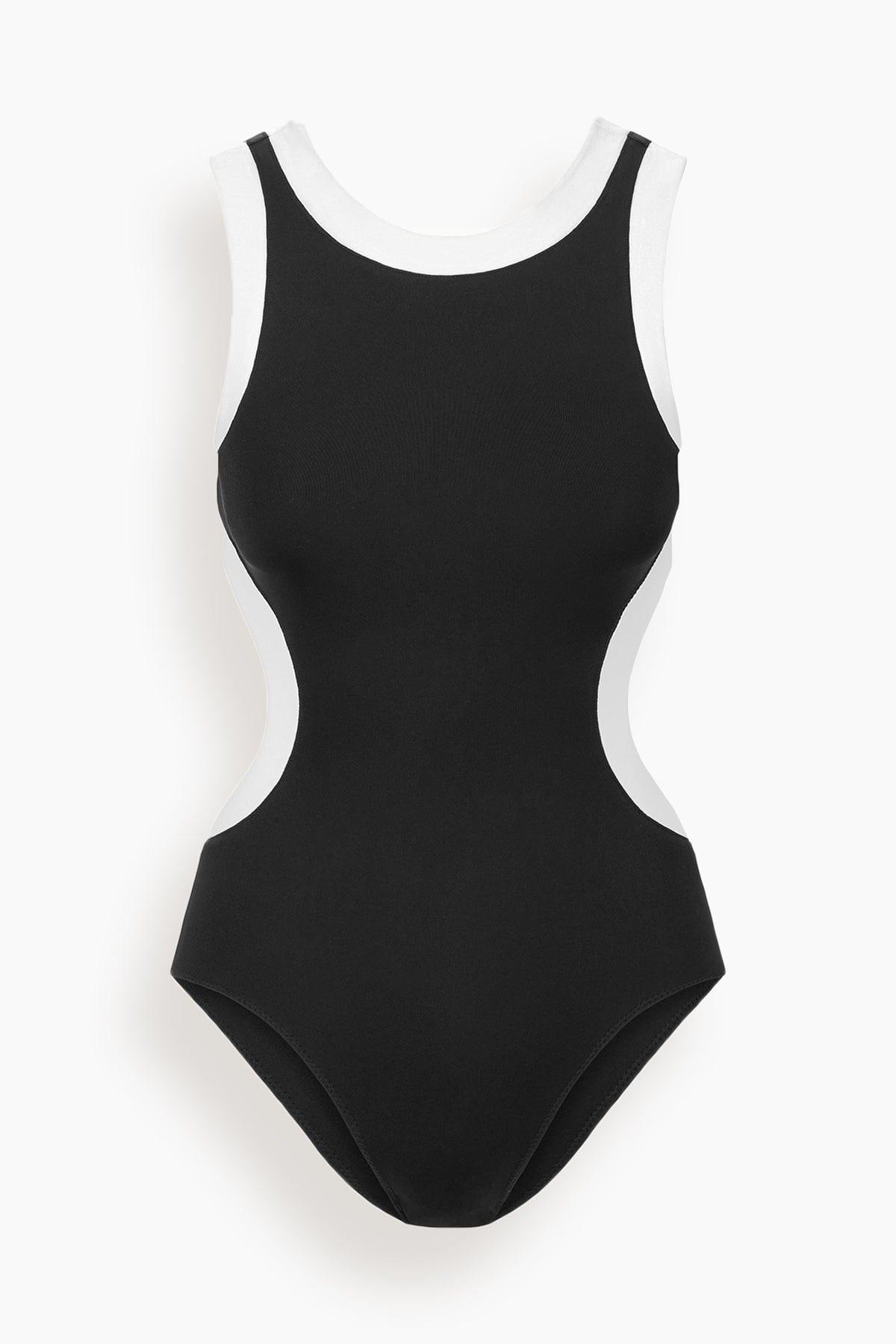 Dolce One Piece Black/White by STAUD