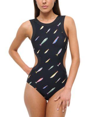 Dolce One Piece Swimsuit in Pop Sardines Black by STAUD Dolce One Piece Swimsuit in Pop Sardines Black by STAUD