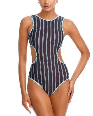 Dolce Waist Cutout Swimsuit by STAUD