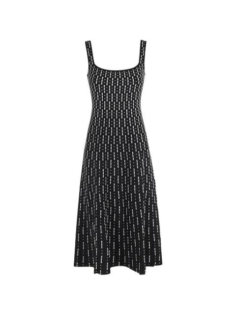 Ellison square-neck knitted midi dress by STAUD