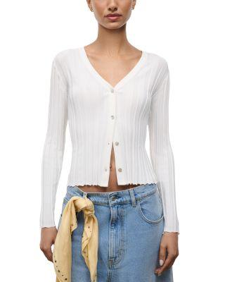 Ezra Striped Cardigan by STAUD