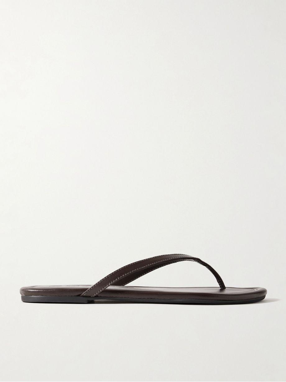 Freja leather flip flops by STAUD