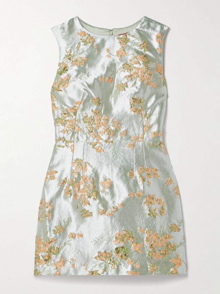 Garden metallic brocade mini dress by STAUD