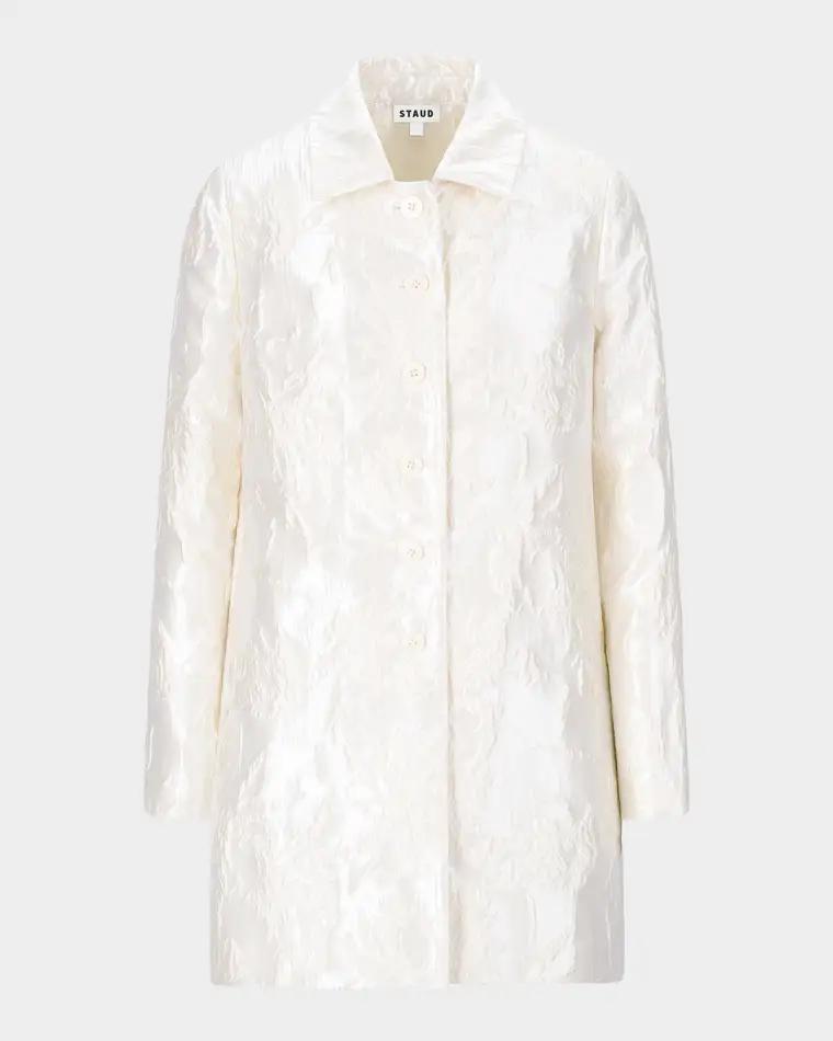 Halton Metallic Brocade Jacket by STAUD