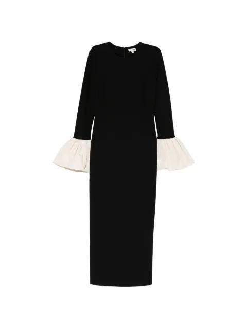 Hawthorne ruffled-cuff maxi dress by STAUD