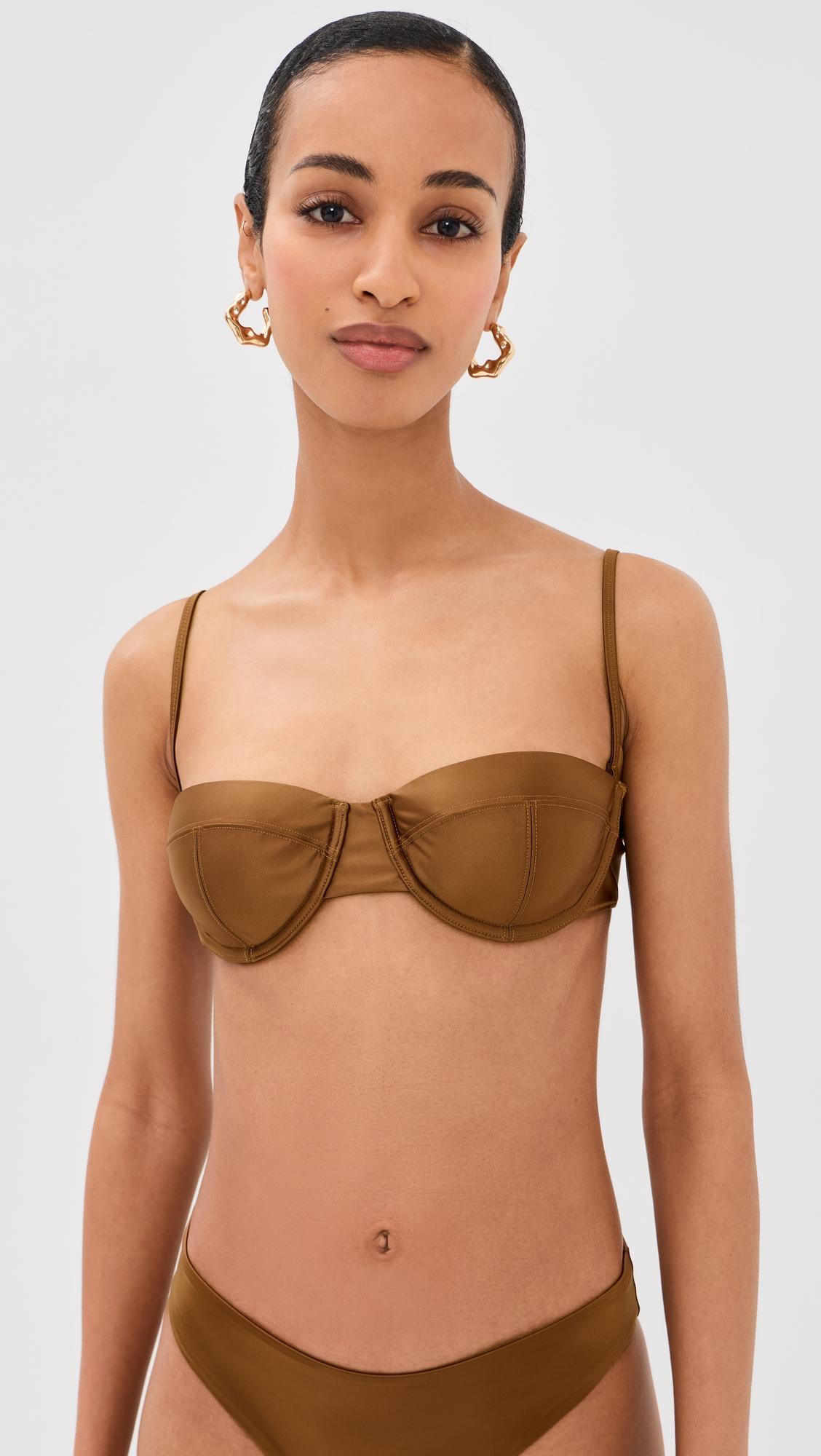 Jo Balconette Bikini Top by STAUD