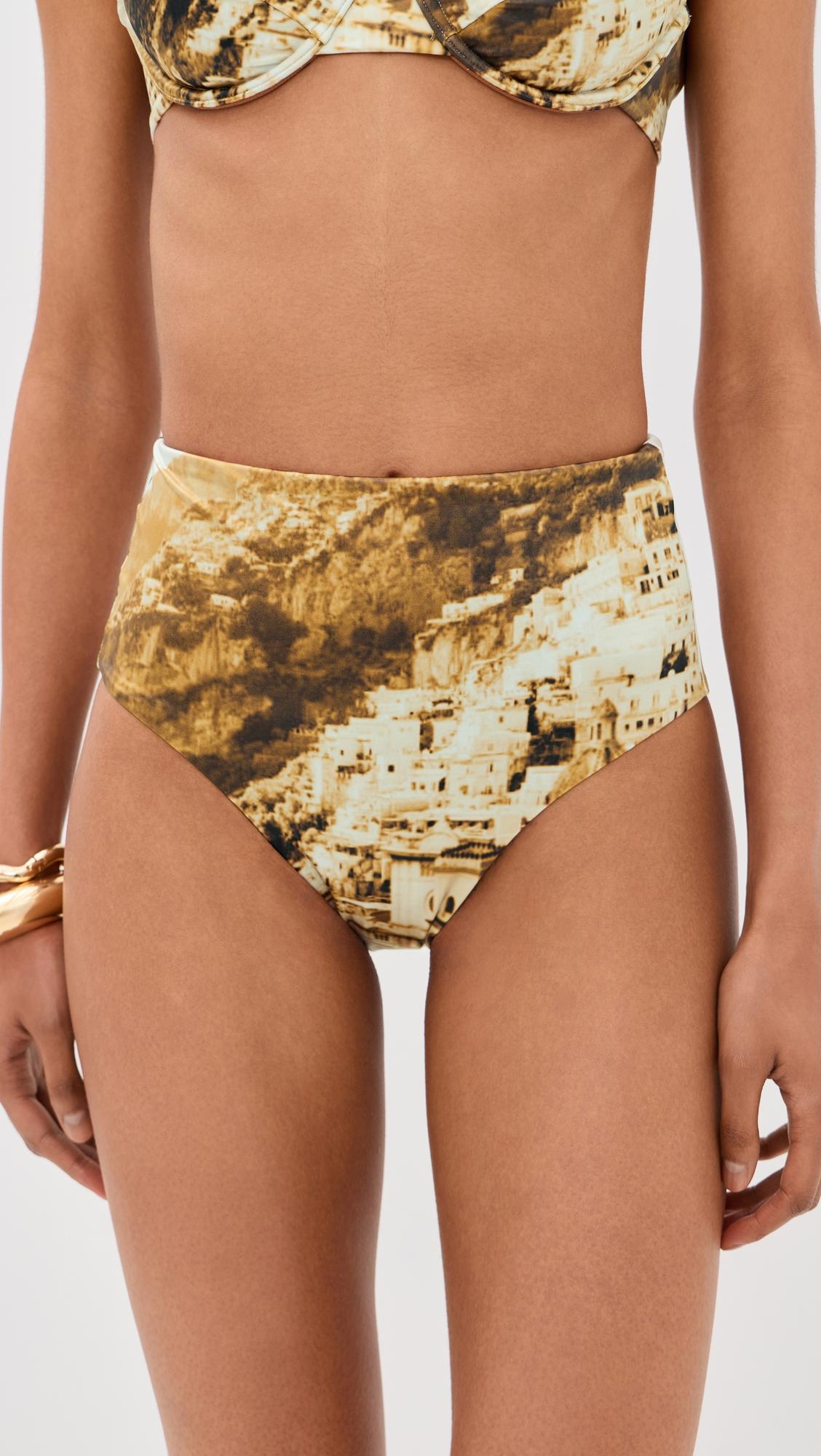Jonnie High Rise Bikini Bottom by STAUD