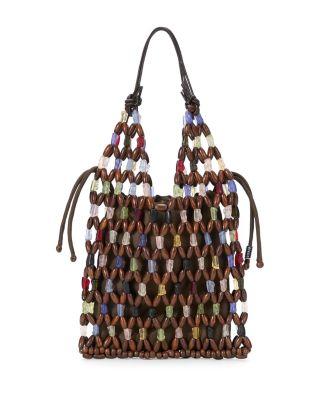 Kelly Beaded Bucket Bag by STAUD