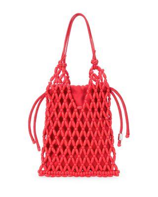Kelly Beaded Bucket Bag by STAUD