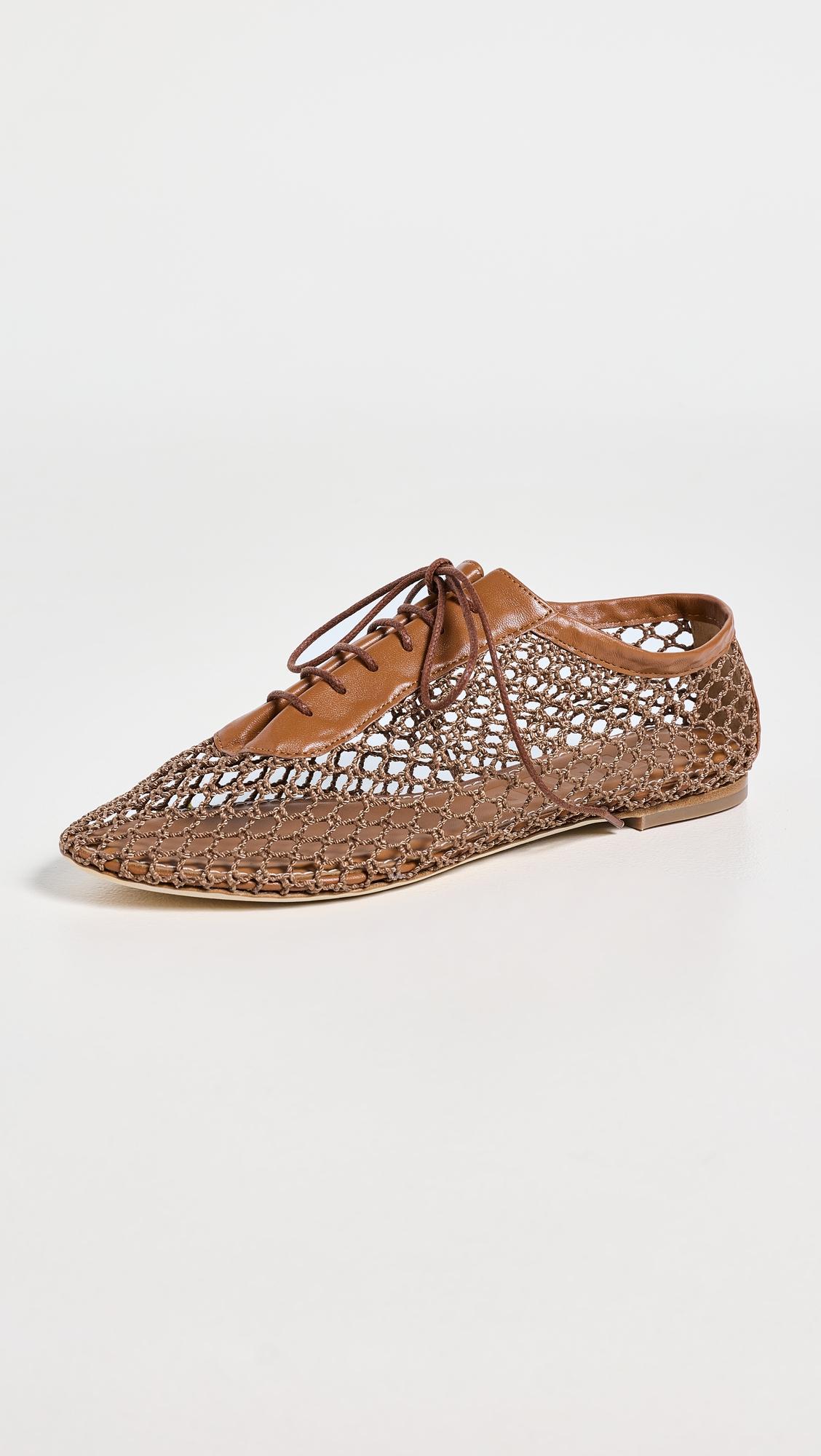 Kit Lace Up Flats by STAUD