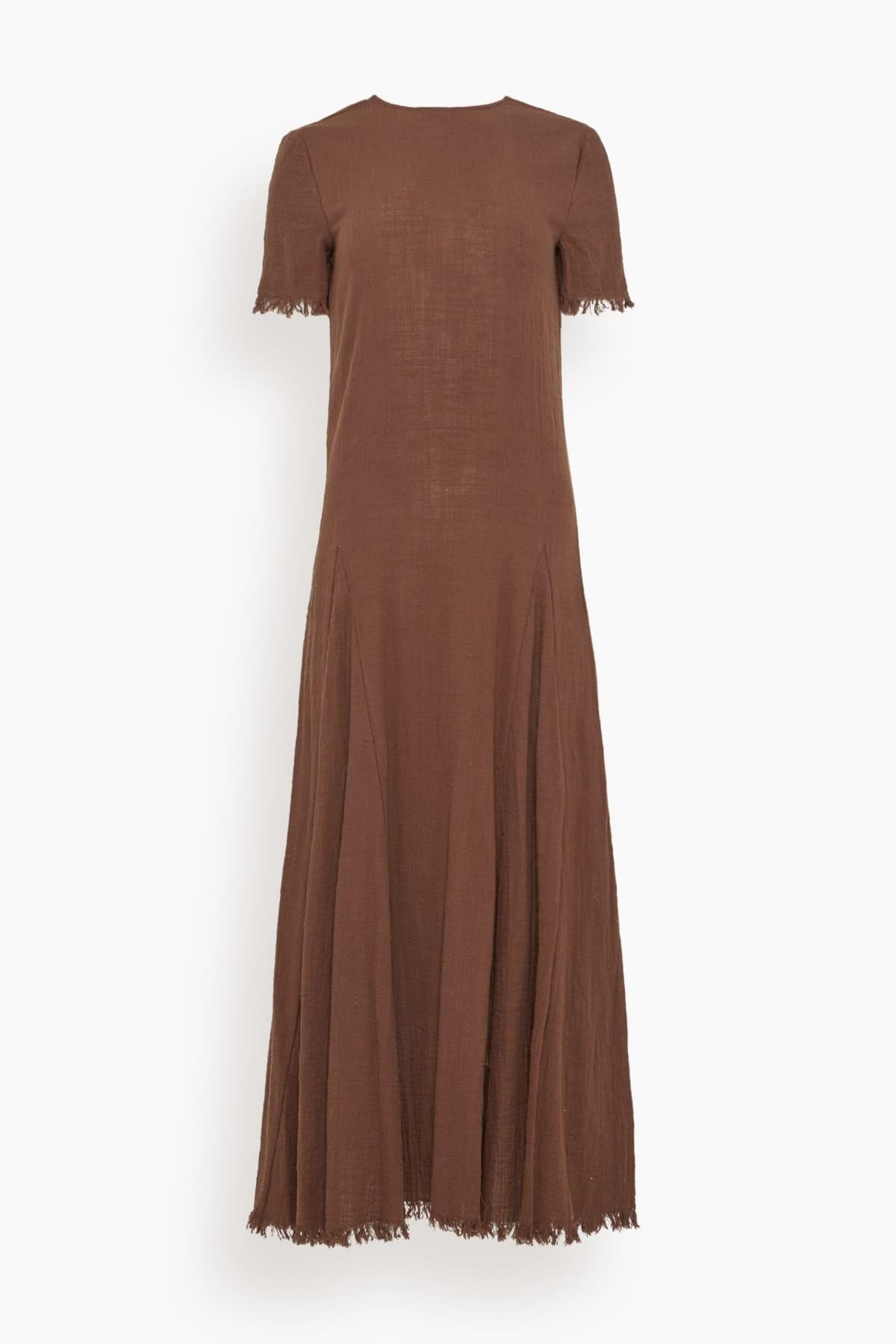 Le Havre Dress in Dark Chocolate by STAUD