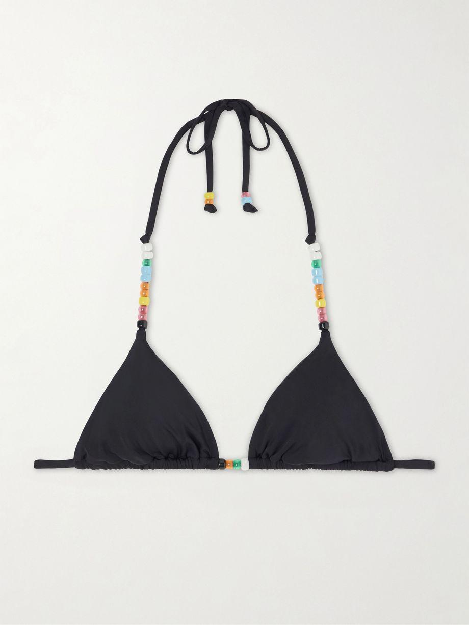 Lido embellished triangle bikini top by STAUD