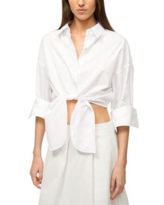 Lisa Tie Front Top by STAUD