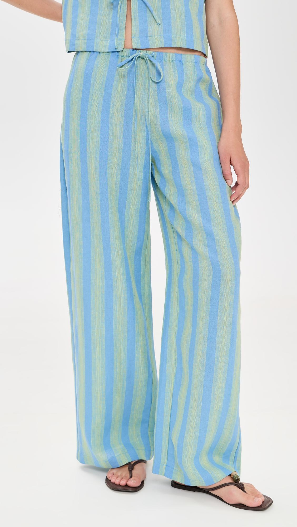 Mateo Linen Pants by STAUD