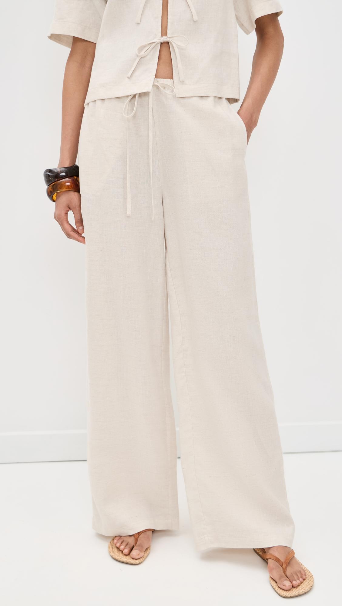 Mateo Linen Pants by STAUD
