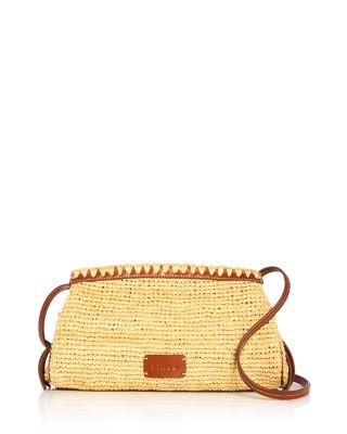 Maude Raffia Convertible Clutch by STAUD