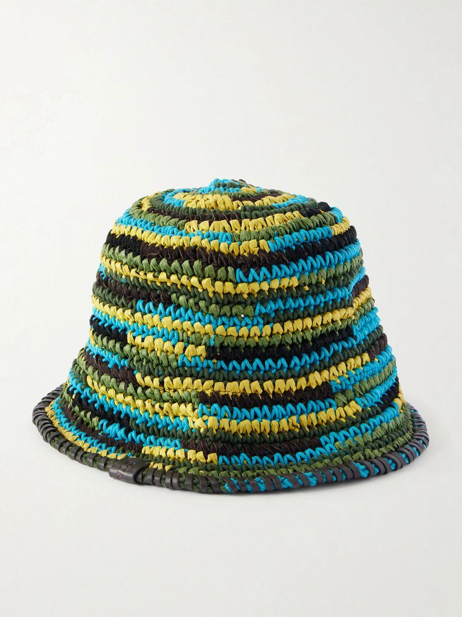 Meyers raffia bucket hat by STAUD