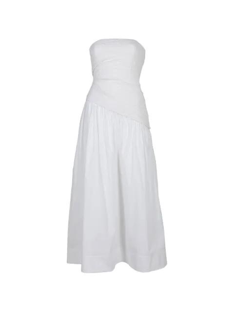 Nia strapless seersucker maxi dress by STAUD