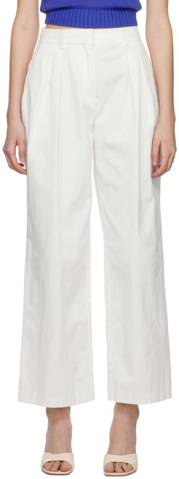 Off-White Luisa Trousers by STAUD