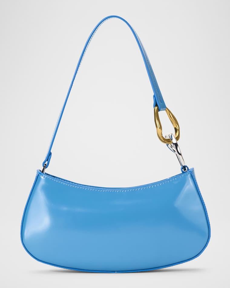 Ollie Chain-Link Leather Shoulder Bag by STAUD