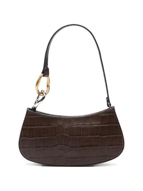 Ollie crocodile-effect shoulder bag by STAUD