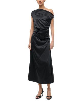 Phare Silk Blend One Shoulder Dress by STAUD